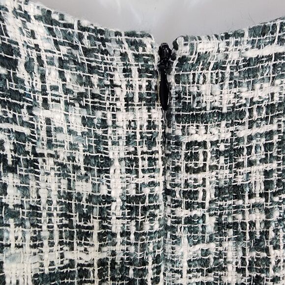 Pendleton Womens Sheath Dress Sz 14 Tweed Gray Blue Sleeveless Lined Knee Length - Picture 7 of 11